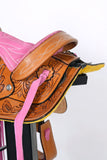 8 In Kids Youth Children Miniature Pony Saddle Leather Pleasure Western Comfytack