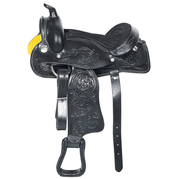 Comfytack Kids Youth Children Miniature Pony Saddle Leather W. Toddler by Hilason – Cowboy and equestrian accessories