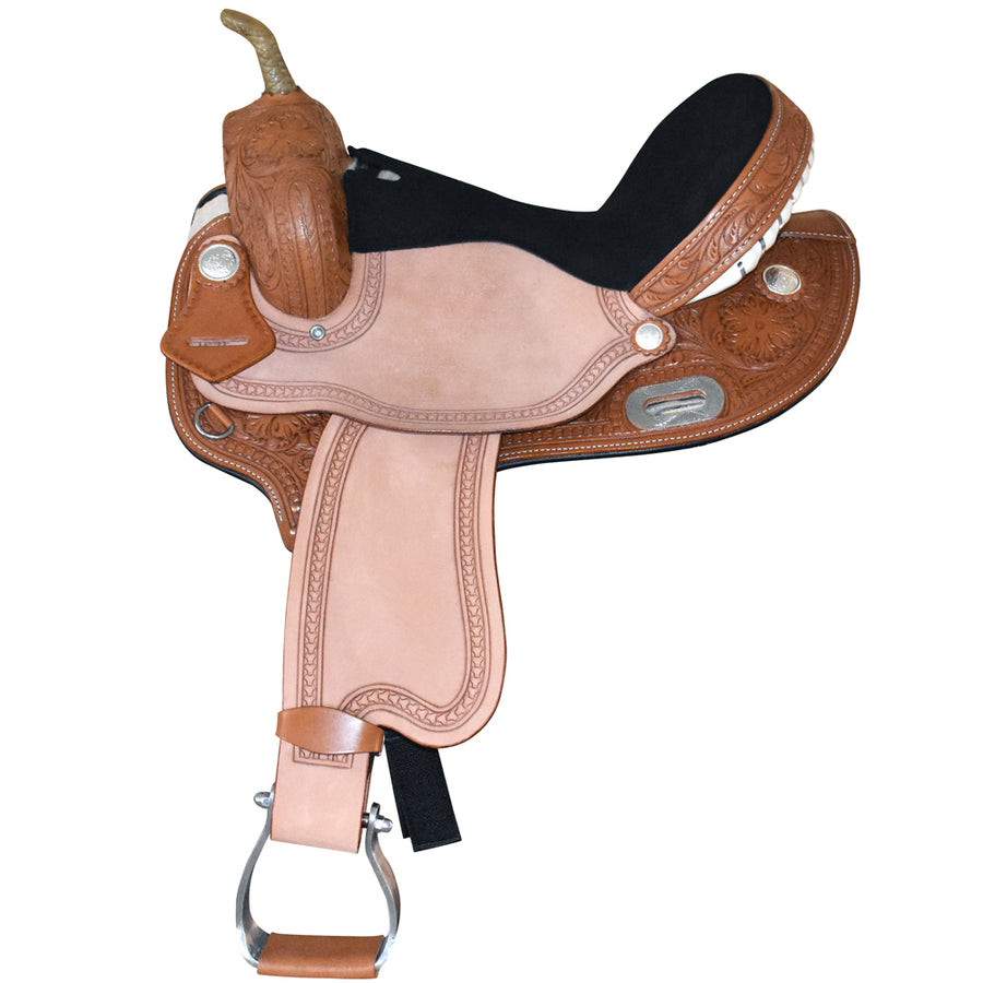 16" W. H. Ranch Roping Saddle American Leather Hilason by Hilason – Cowboy and equestrian accessories
