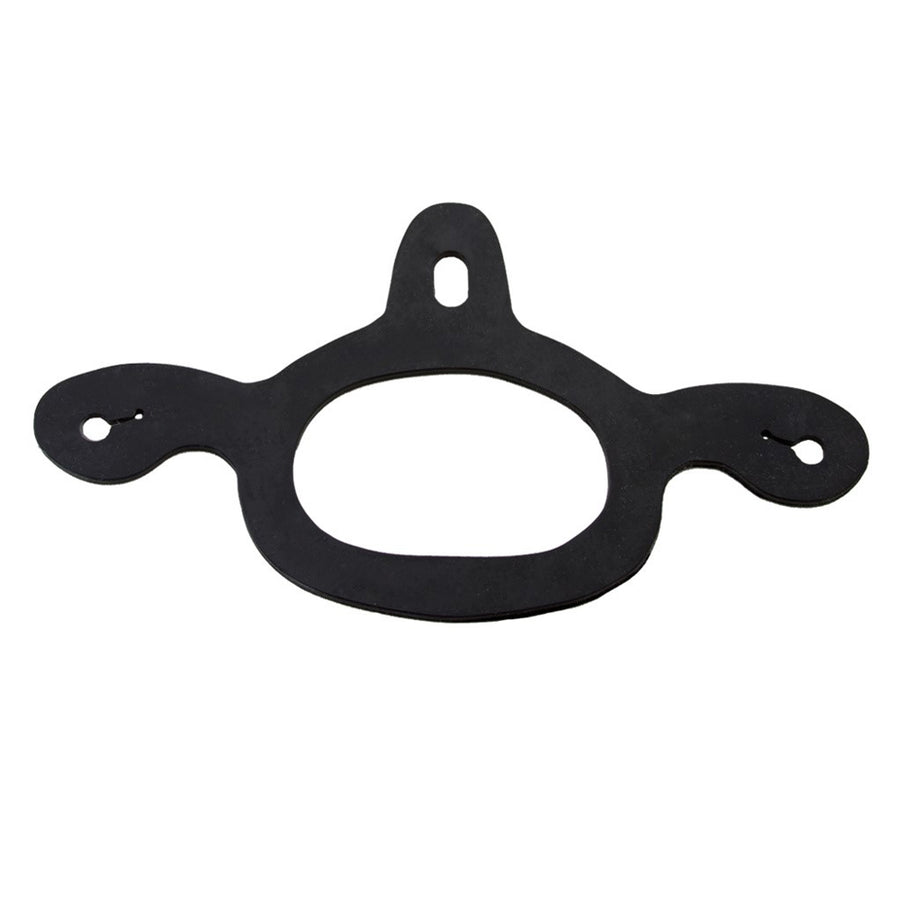 Black metal horse bit connector with side loops - Hilason