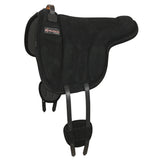 Hilason Horse Bareback Saddle Pad Anti Slip Base Suede Leather Black - Uhorse