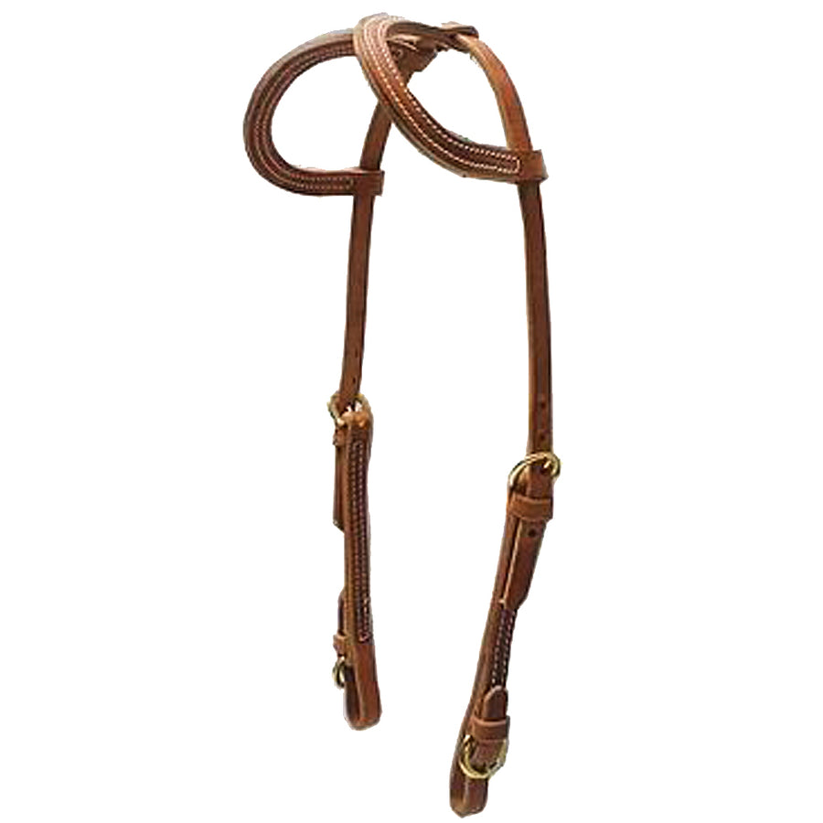 Hilason Headstall Buckle End Cheeks Hermann Oak Harness - Uhorse