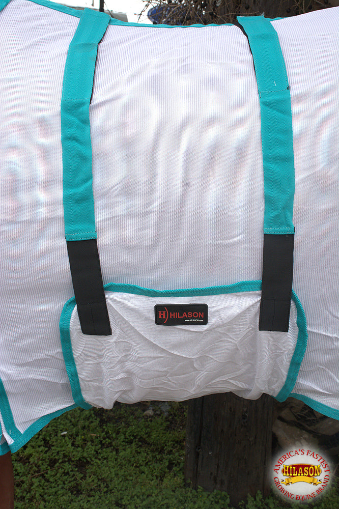 66 In HILASON Horse Fly Sheet UV Protect Breathable Mesh Bug Mosquito Spring | Summer Horse Rug | Fly Rug