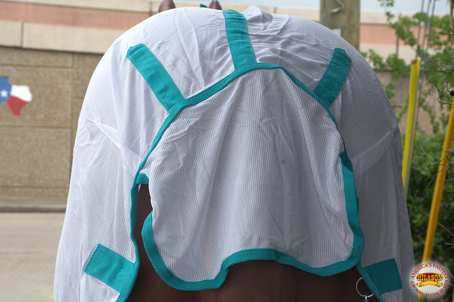 66 In HILASON Horse Fly Sheet UV Protect Breathable Mesh Bug Mosquito Spring | Summer Horse Rug | Fly Rug