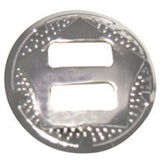 20 piece Western Star Bright Silver Slotted Round Concho 1-1/4 Leather Craft - Uhorse