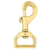 4 Pack 1 In. X 3 Hilason Swivel Eye Bolt Snap Clip Hooks Solid Brass - Hilason