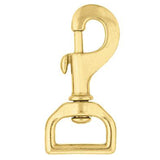 4pk 1 In. X 3 Hilason Swivel Eye Bolt Snap Clip Hooks Solid Brass – by Hilason – Cowboy and equestrian accessories
