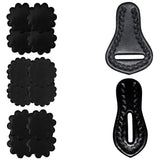 Hilason Saddle Repair 1 Latigo Carrier 1 Girth Holder 12 Leather Rossets Black