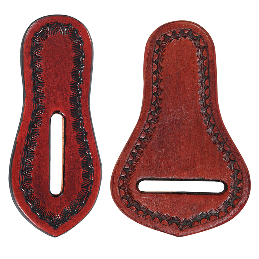 Hilason Western Saddle Repair Leather 1 Latigo Carrier Girth Holder Mahogany - Hilason