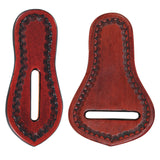 Hilason Western Saddle Repair Leather 1 Latigo Carrier 1 Girth Holder Mahogany