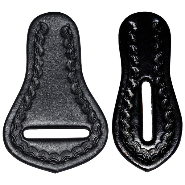 Hilason W. Saddle Repair Leather 1 Latigo Carrier Girth Holder Black – by Hilason – Cowboy and equestrian accessories
