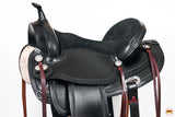 Hilason Western Horse Treeless Trail Pleasure American Leather Saddle