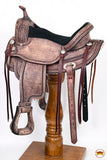 HILASON Western Horse Saddle American Leather Treeless Trail Pleasure | Horse Saddle | Western Saddle | Leather Saddle | Treeless Saddle | Barrel Saddle | Saddle for Horses