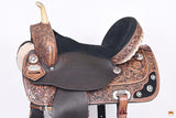 Hilason Western Horse Treeless Trail Barrel American Leather Saddle