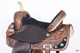 HILASON Western Horse Saddle American Leather Treeless Trail Barrel | Horse Saddle | Western Saddle | Leather Saddle | Treeless Saddle | Barrel Saddle | Saddle for Horses