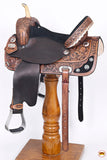 HILASON Western Horse Saddle American Leather Treeless Trail Barrel | Horse Saddle | Western Saddle | Leather Saddle | Treeless Saddle | Barrel Saddle | Saddle for Horses