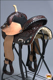 Hilason Western Horse Treeless Trail Barrel American Leather Saddle