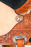 HILASON Western Horse Saddle American Leather Treeless Trail Barre | Barrel for Horses