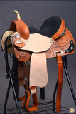 Western Horse Saddle American Leather Treeless Trail Barrel Hilason