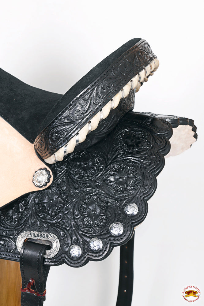 HILASON Western Horse Saddle American Leather Treeless Trail Barrel | for Horses