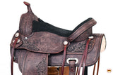 HILASON Western Horse Saddle American Leather Treeless Trail Pleasure | Horse Saddle | Western Saddle | Leather Saddle | Treeless Saddle | Barrel Saddle | Saddle for Horses