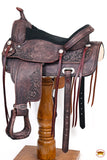 HILASON Western Horse Saddle American Leather Treeless Trail Pleasure | Horse Saddle | Western Saddle | Leather Saddle | Treeless Saddle | Barrel Saddle | Saddle for Horses