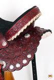 HILASON Western Horse Saddle American Leather Treeless Trail Barrel | for Horses