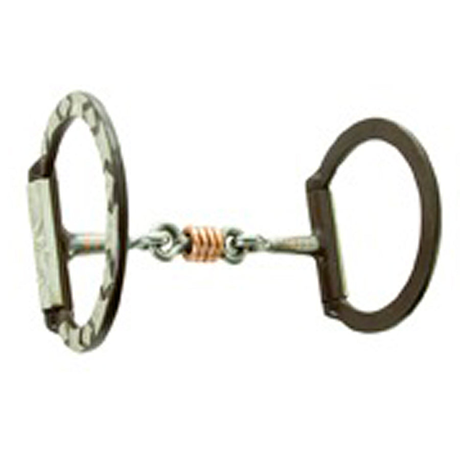 Metal horse bit with copper wire wrap detail - Uhorse