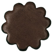 Set Of 06 Hilason Plain Scalloped Leather Rosette Concho Saddle Tack 1-1/4 