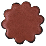 Set Of 06 Hilason Plain Scalloped Leather Rosette Concho Saddle Tack 1-1/4 "