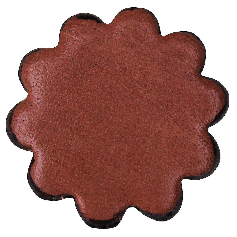 Set Of 06 Hilason Plain Scalloped Leather Rosette Concho Saddle Tack 1-1/4 " - Uhorse