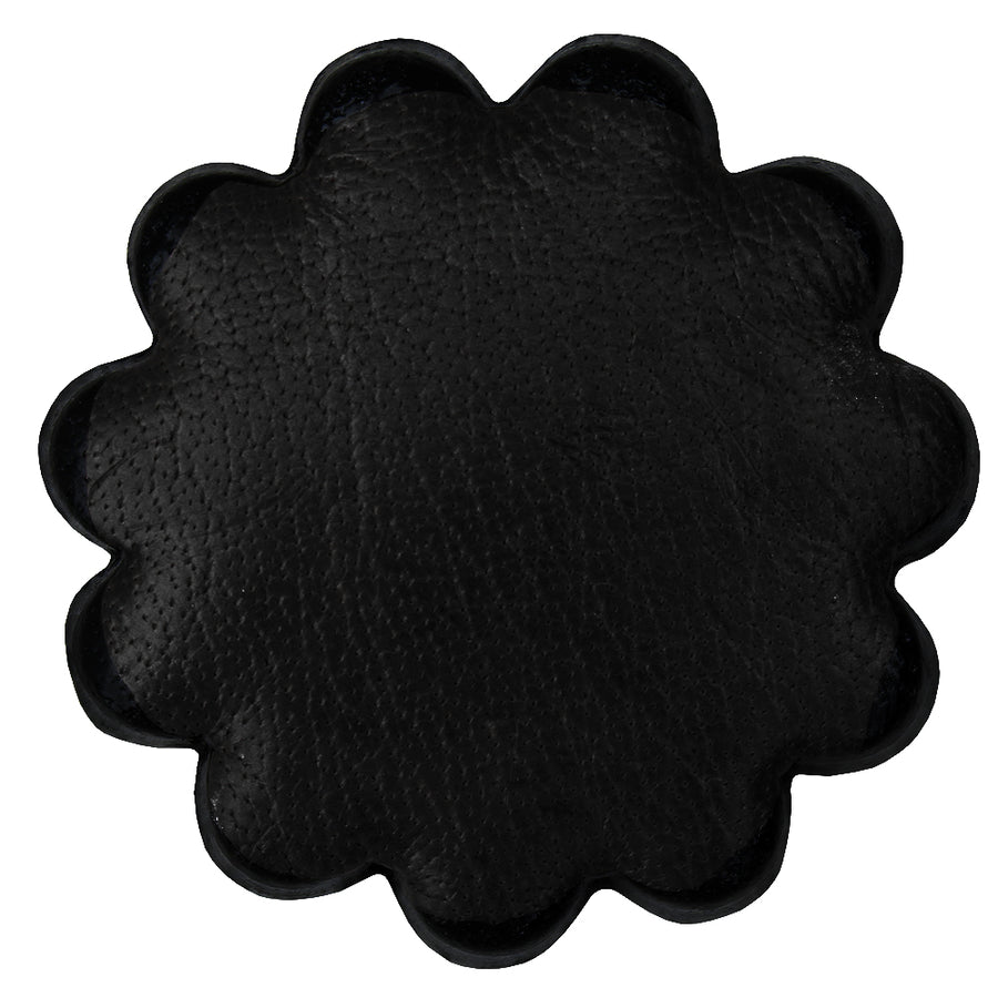Set Of 18 Hilason Plain Scalloped Leather Rosette Concho Saddle Tack 1-1/2" - Uhorse