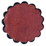 Set Of 06 Hilason Plain Scalloped Leather Rosette Concho Saddle Tack 1-3/4
