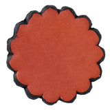 Set Of 06 Hilason Plain Scalloped Leather Rosette Concho Saddle Tack 1-3/4"