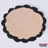 Set Of 06 Hilason Plain Scalloped Leather Rosette Concho Saddle Tack 1-3/4"