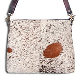 handcrafted western hair-on cowhide leather crossbody bag by American Darling