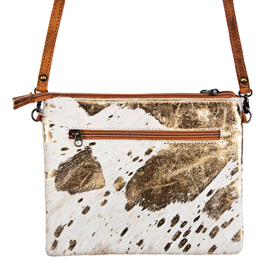 American Darling Western Small Crossbody Bag – Genuine Hair-On Cowhide Leather with Fringes, Adjustable Strap, Handcrafted in Texas