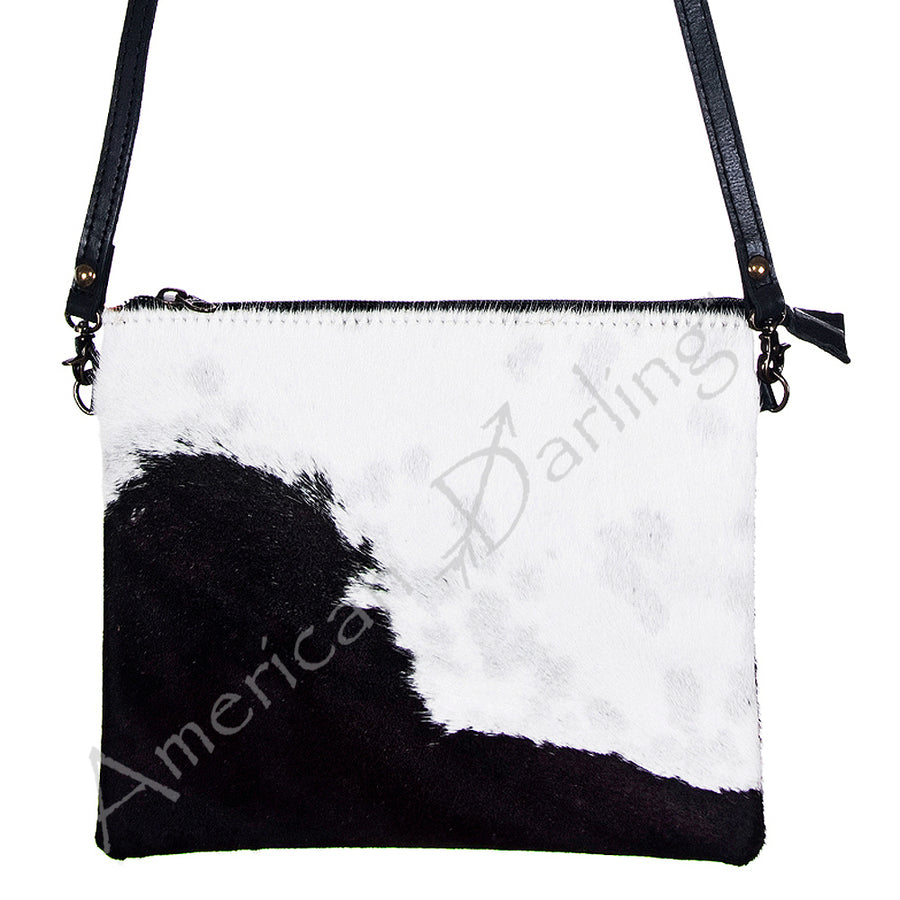 American Darling Hair-On Cowhide Western Leather Crossbody Bag - Uhorse