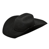 Ariat Hat Kids 6X Fur Felt Cowboy Genuine Goat Leather Black