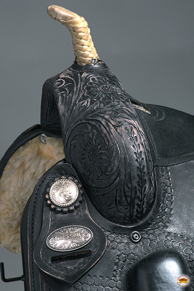 HILASON Flex Tree Western Horse Saddle American Leather Trail Barrel Racing | for Horses