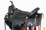 HILASON Western Horse Saddle American Leather Flex Tree Trail & Pleasure Black