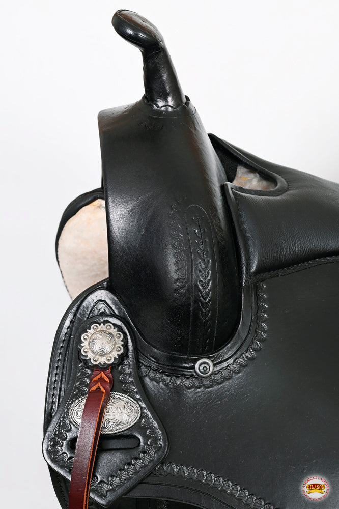 HILASON Western Horse Saddle American Leather Flex Tree Trail & Pleasure Dark Brown | for Horses