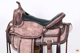 HILASON Western Horse Saddle American Leather Flex Tree Trail & Pleasure Brown