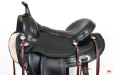 HILASON Western Horse Saddle American Leather Flex Tree Trail & Pleasure Black