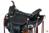 HILASON Western Horse Saddle American Leather Flex Tree Trail & Pleasure Black