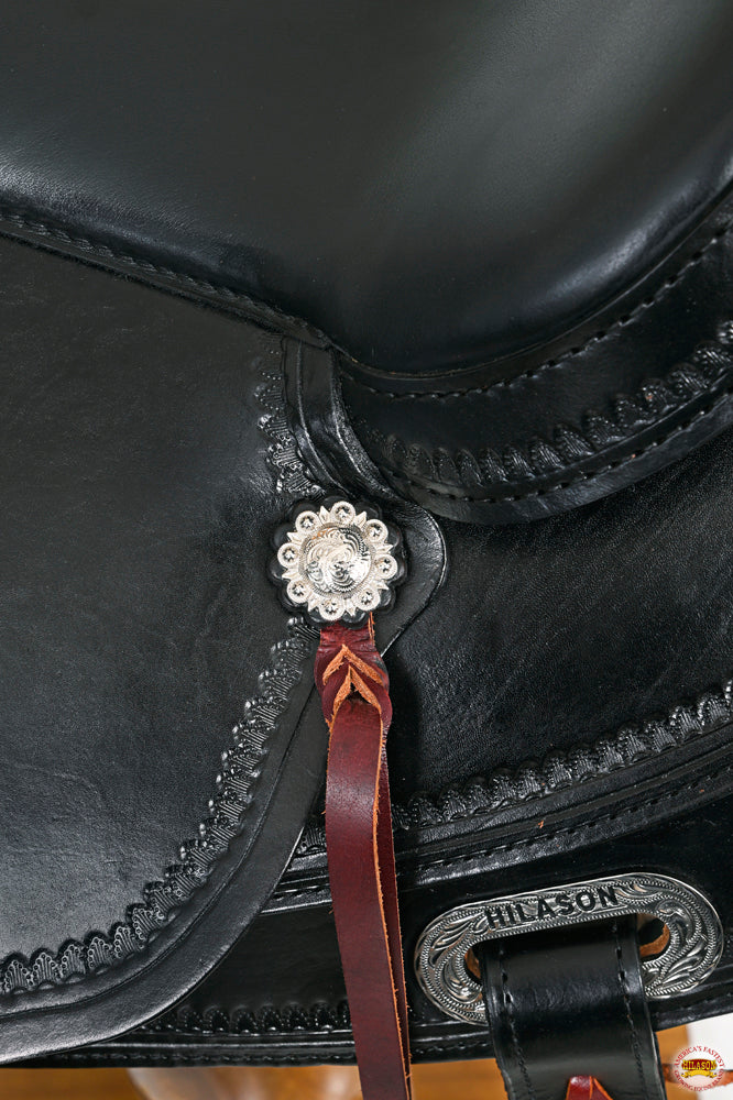 HILASON Western Horse Saddle American Leather Flex Tree Trail & Pleasure Black | for Horses