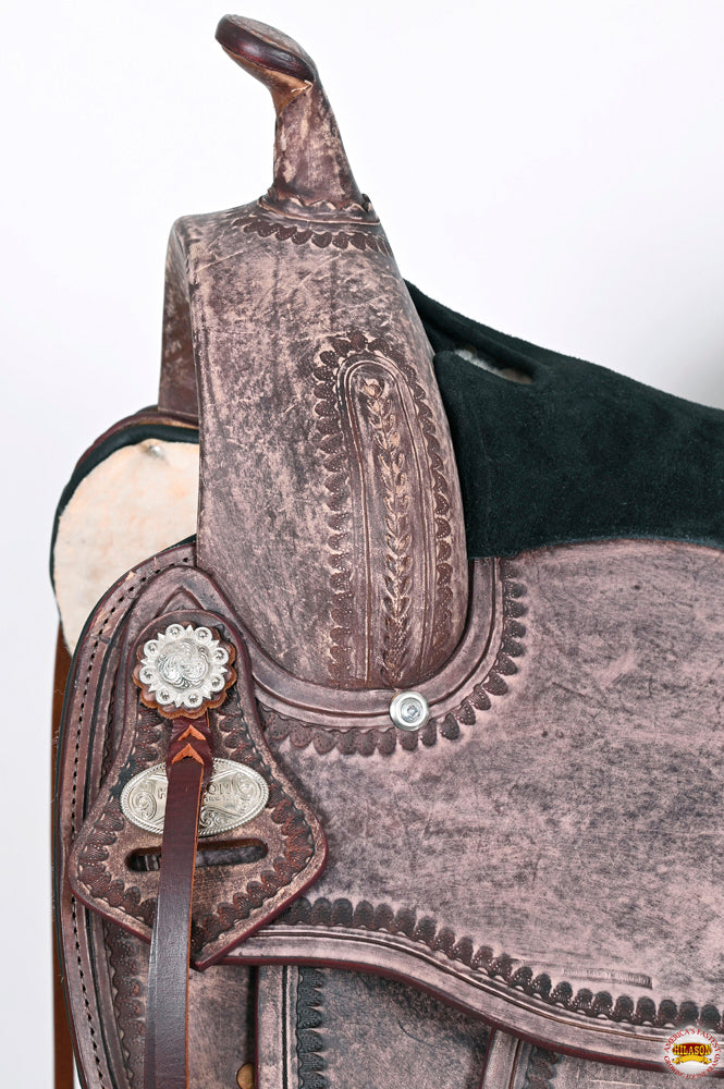 HILASON Western Horse Saddle American Leather Flex Tree Trail & Pleasure Antique Brown | for Horses