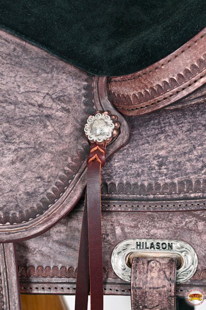 HILASON Western Horse Saddle American Leather Flex Tree Trail & Pleasure Antique Brown | for Horses