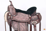 HILASON Western Horse Saddle American Leather Flex Tree Trail & Pleasure Dark Brown