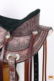 HILASON Western Horse Saddle American Leather Flex Tree Trail & Pleasure Dark Brown